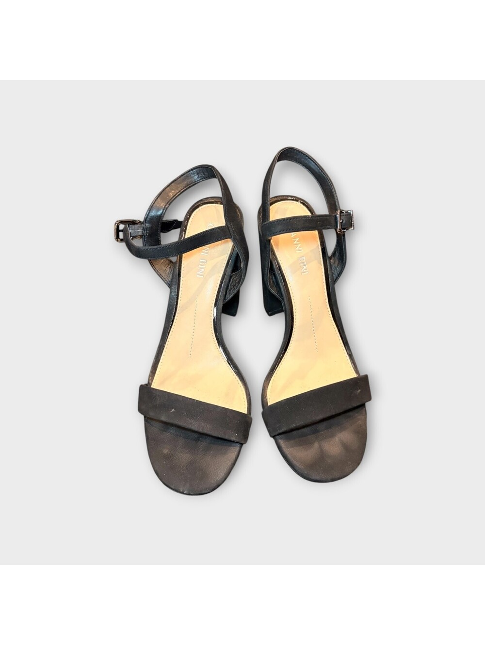 Gianni Bini Chunky Suede heels Black size 5 1/2